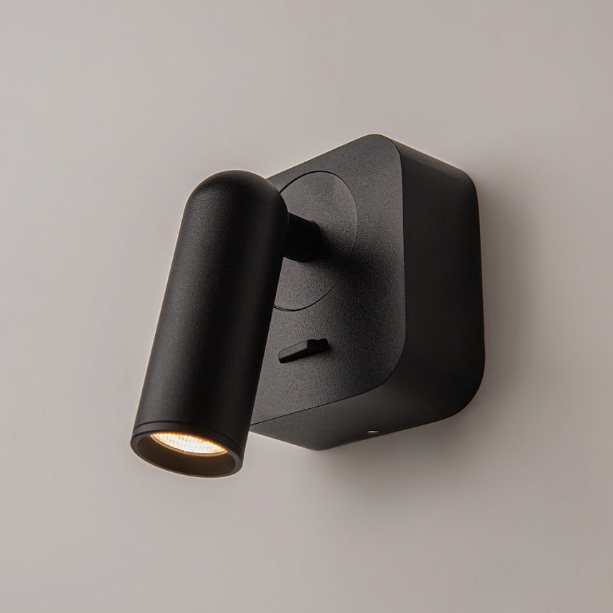 
Lampada da parete di design LED quadrata "Mirax" - Nero