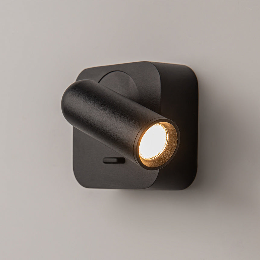 
Lampada da parete di design LED quadrata "Mirax" - Nero