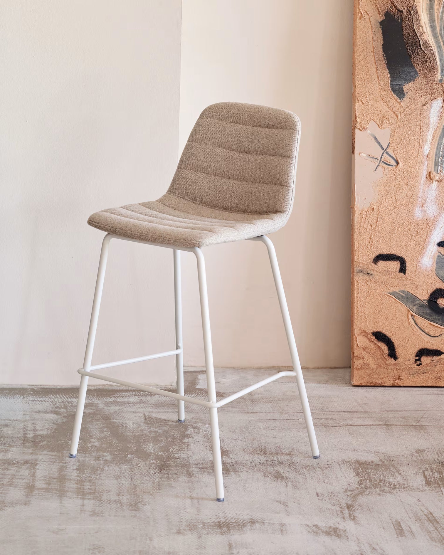 
Tabouret de bar design « Zunildo » - Beige