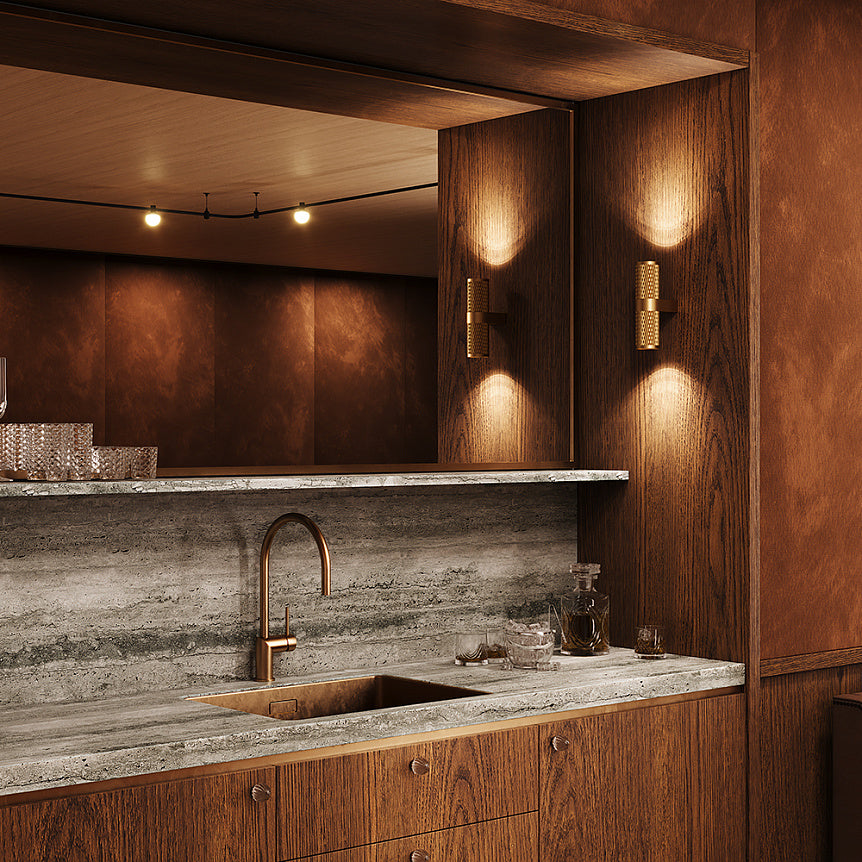
"Focus" Designer Wall Lamp - Gold