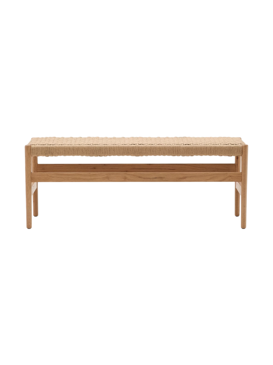 
Banc de salle à manger « Zaido » en bois massif de qualité supérieure - Naturel