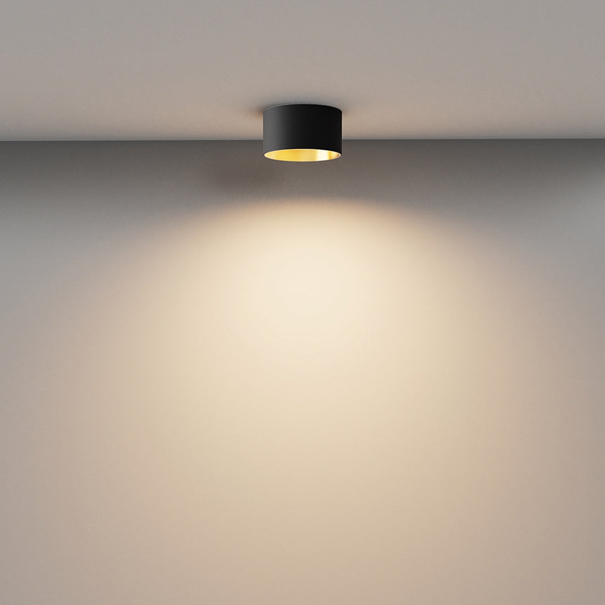 
Plafoniera di design a LED "Vega" - Nero / Ottone / ø 12cm