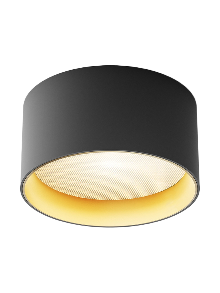 
Plafoniera di design a LED "Vega" - Nero / Ottone / ø 14cm