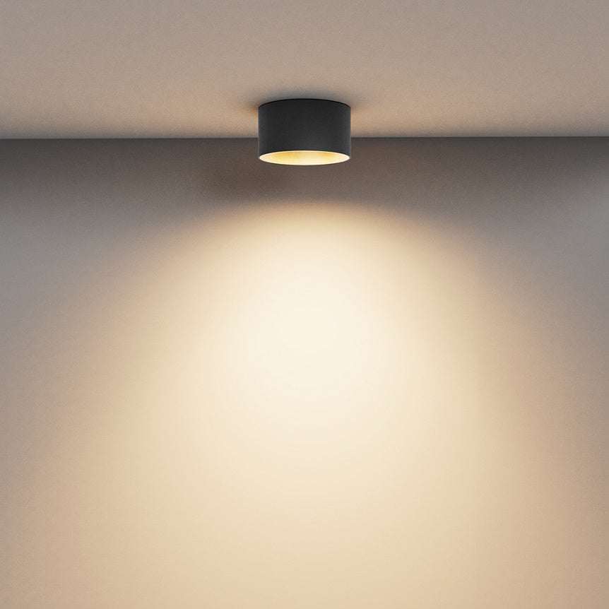
Plafoniera di design a LED "Vega" - Nero / Ottone / ø 14cm