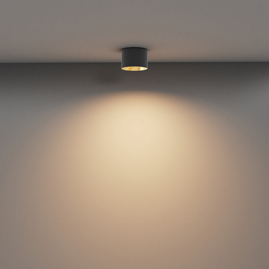 
Plafoniera di design a LED "Vega" - Nero / Ottone / ø 9cm