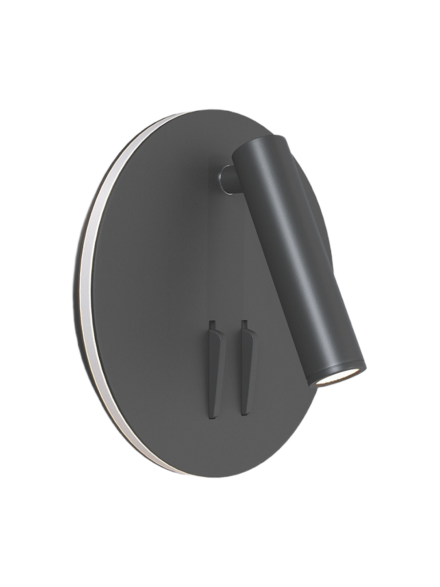 
Round Flexible LED Wall Light "IOS" - Black