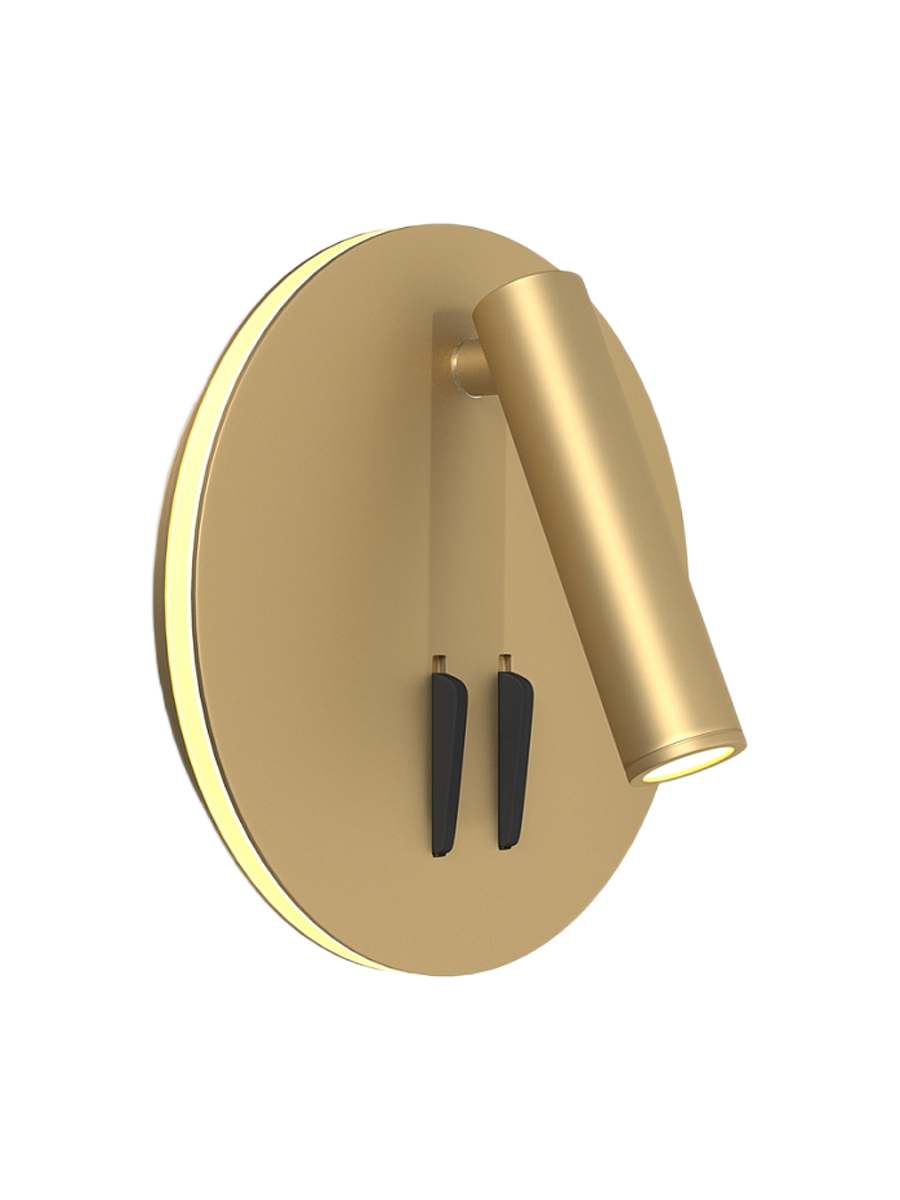 
Round Flexible LED Wall Light "IOS" - Gold