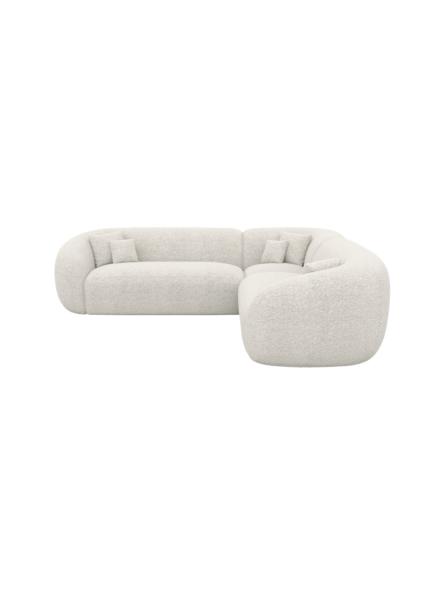 
5-Sitzer Design Ecksofas „Serano“ mit Bouclé-Bezug - Bouclé Graphit