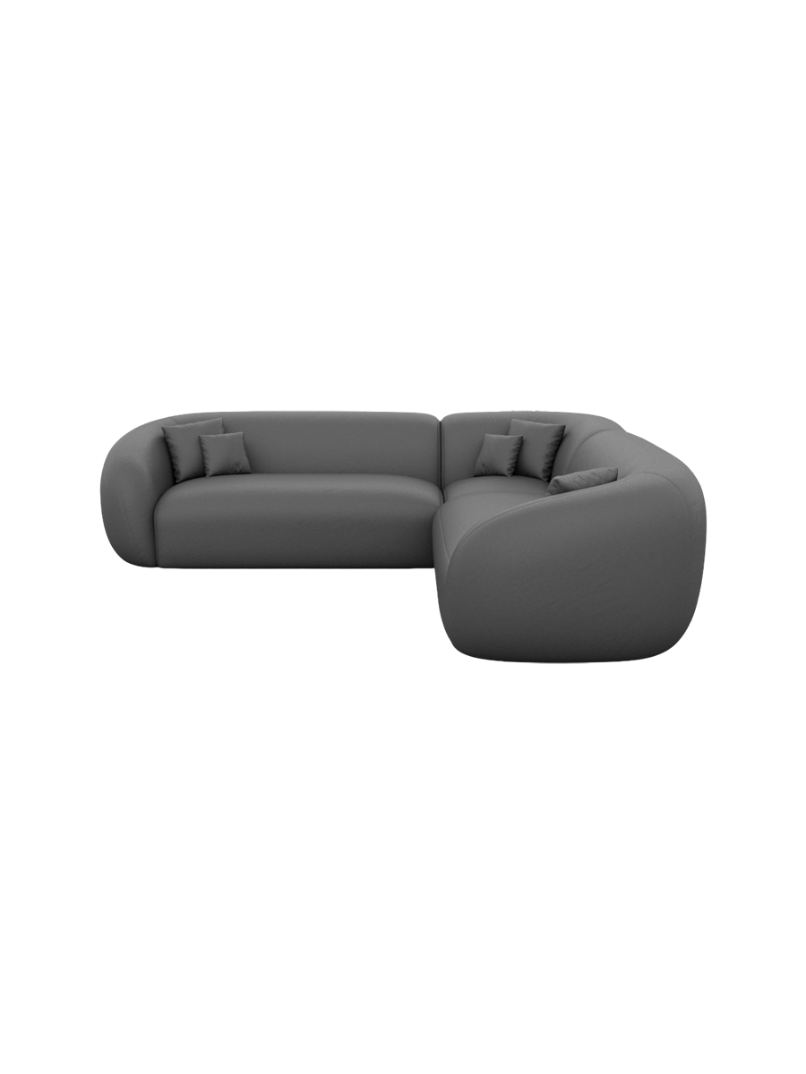 
5-Sitzer Design Echtleder Ecksofa „Serano“ - Echtleder Beige