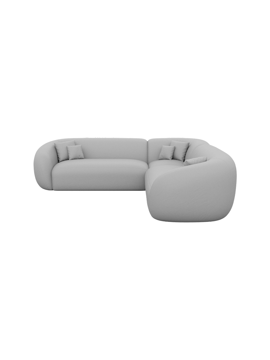 
5-Sitzer Design Echtleder Ecksofa „Serano“ - Echtleder Beige