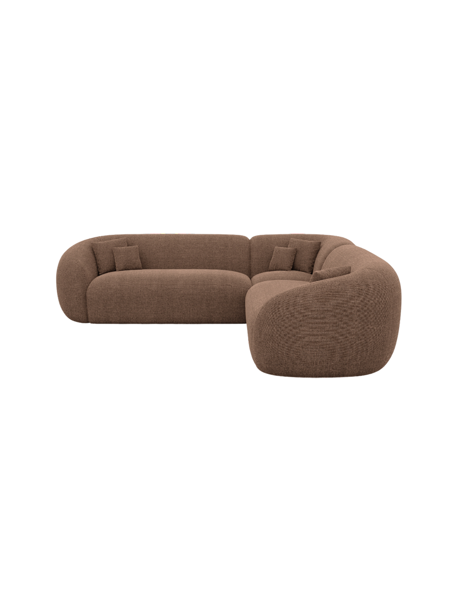 
5-Sitzer Design Ecksofa „Serano“ mit Strukturstoff-Bezug - Strukturstoff Anthrazit