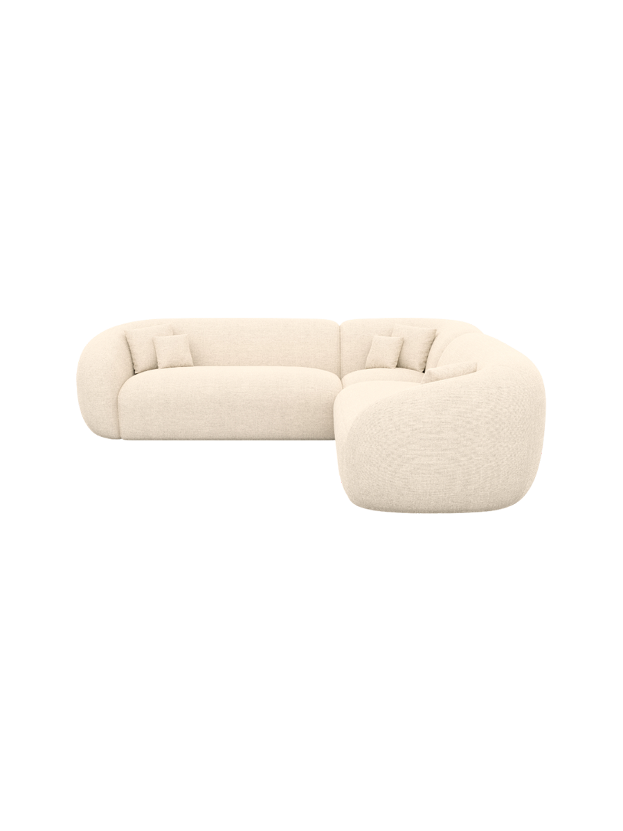 
5-Sitzer Design Ecksofa „Serano“ mit Strukturstoff-Bezug - Strukturstoff Anthrazit
