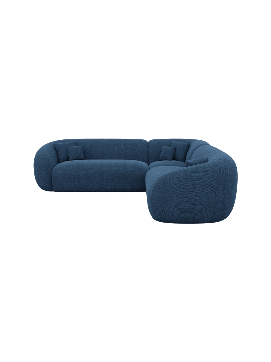 
5-Sitzer Design Ecksofa „Serano“ mit Strukturstoff-Bezug - Strukturstoff Anthrazit