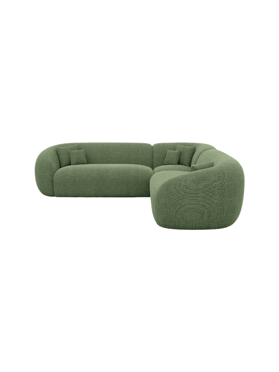 
5-Sitzer Design Ecksofa „Serano“ mit Strukturstoff-Bezug - Strukturstoff Anthrazit