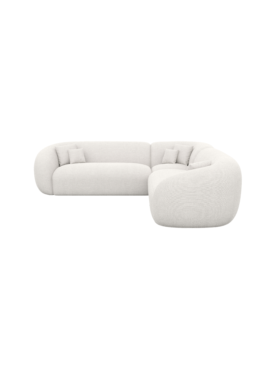 
5-Sitzer Design Ecksofa „Serano“ mit Strukturstoff-Bezug - Strukturstoff Anthrazit