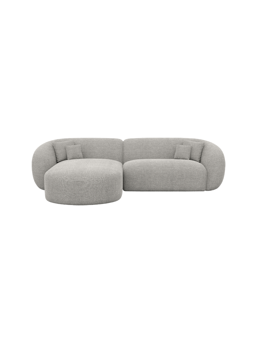 
4-Sitzer Design Ecksofa „Serano“ mit Strukturstoff-Bezug - Strukturstoff Anthrazit / Eckteil links