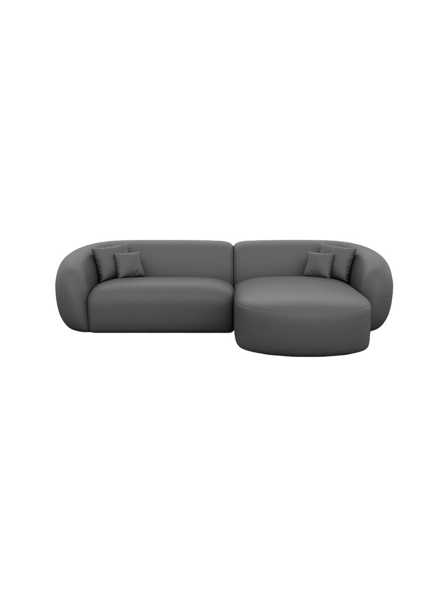 
4-Sitzer Design Echtleder Ecksofa „Serano“ - Echtleder Beige / Eckteil links