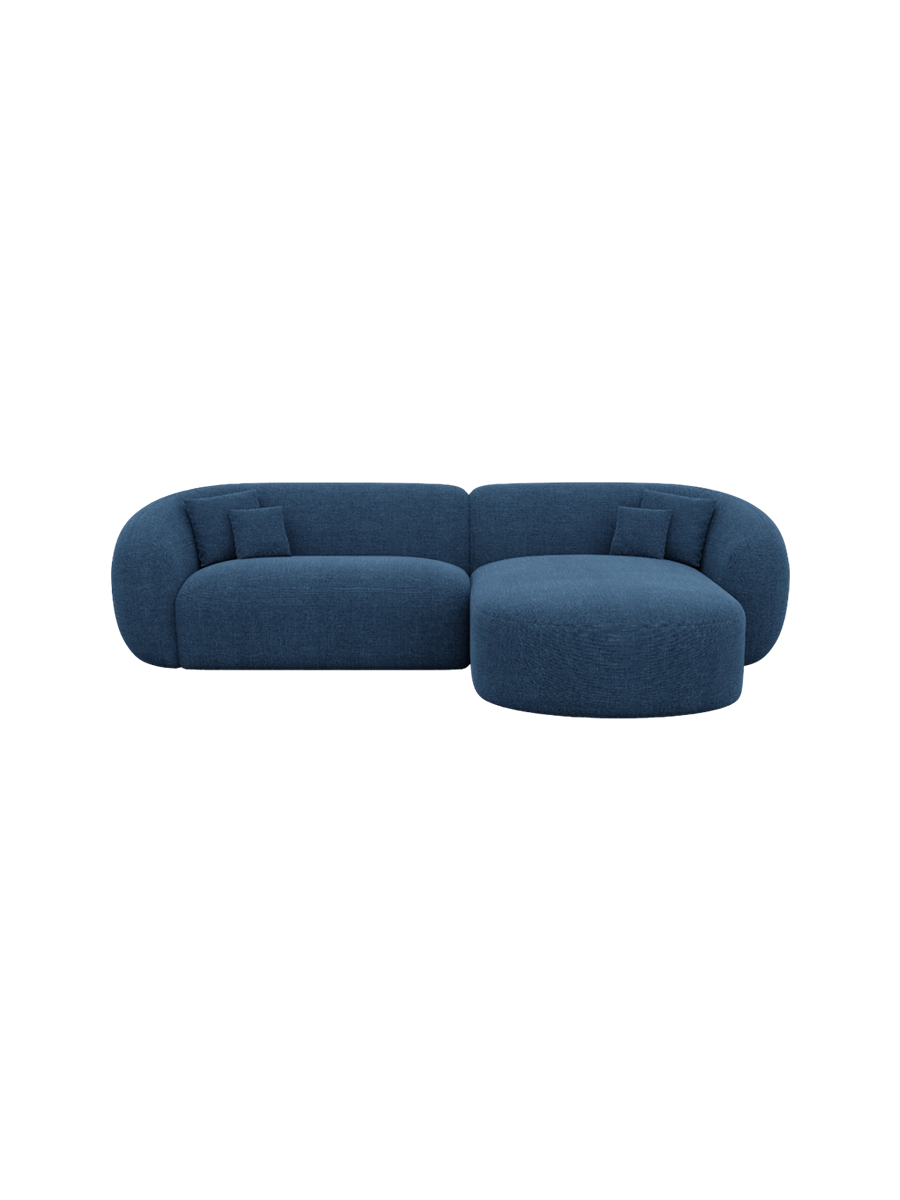 
4-Sitzer Design Ecksofa „Serano“ mit Strukturstoff-Bezug - Strukturstoff Anthrazit / Eckteil links
