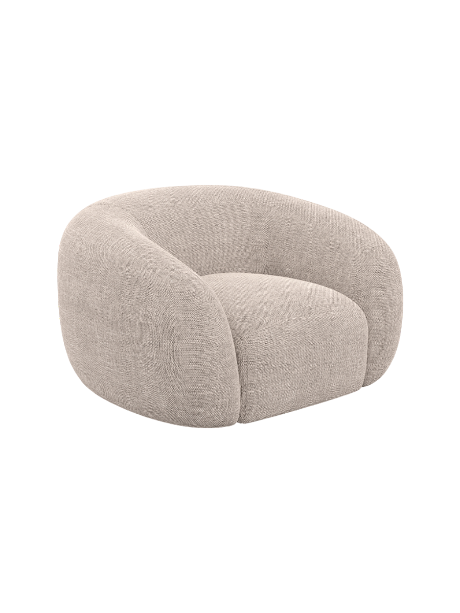 
Design Loungesessel „Serano“ mit Strukturstoff-Bezug - Strukturstoff Anthrazit