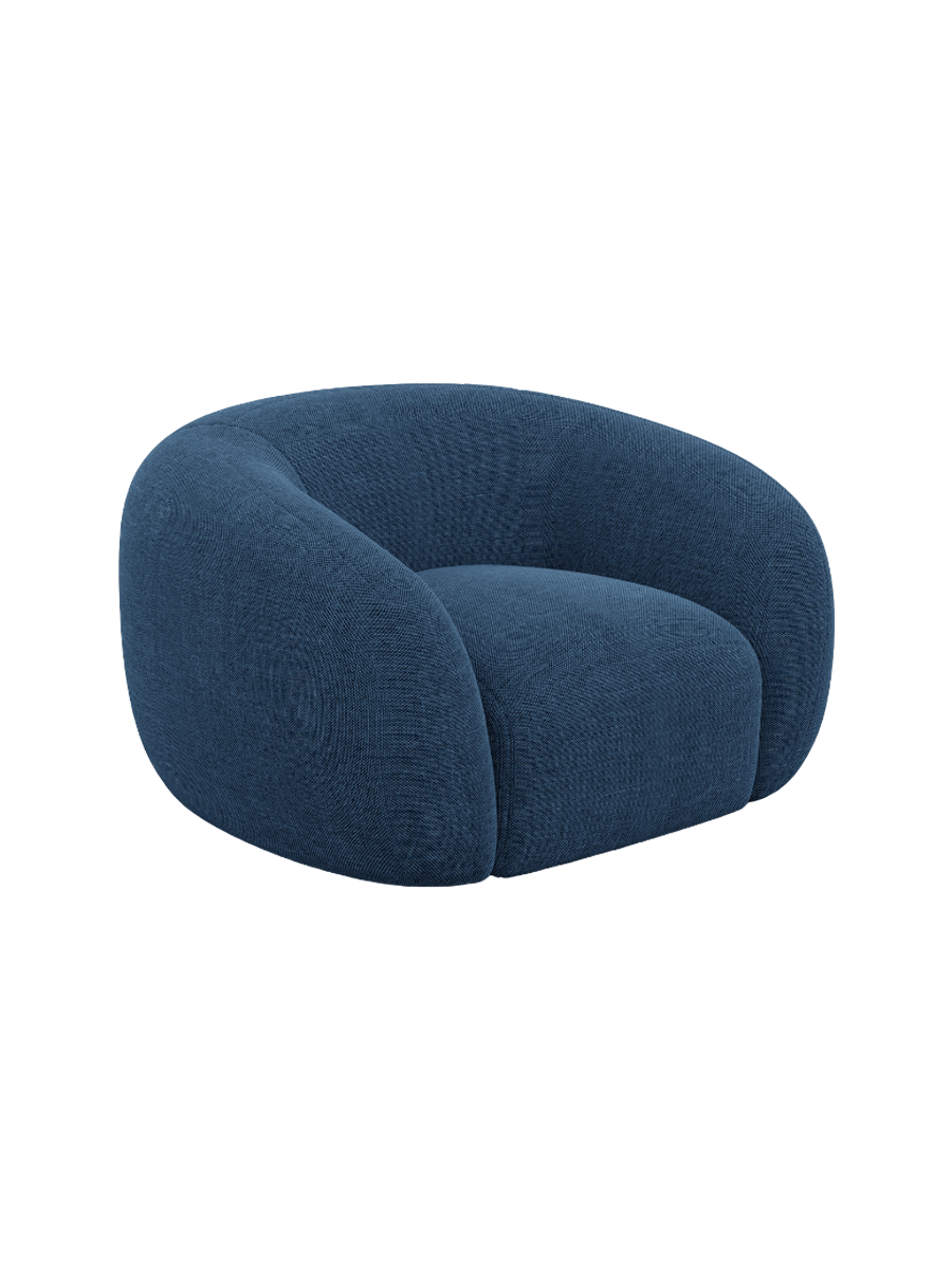 
Design Loungesessel „Serano“ mit Strukturstoff-Bezug - Strukturstoff Anthrazit