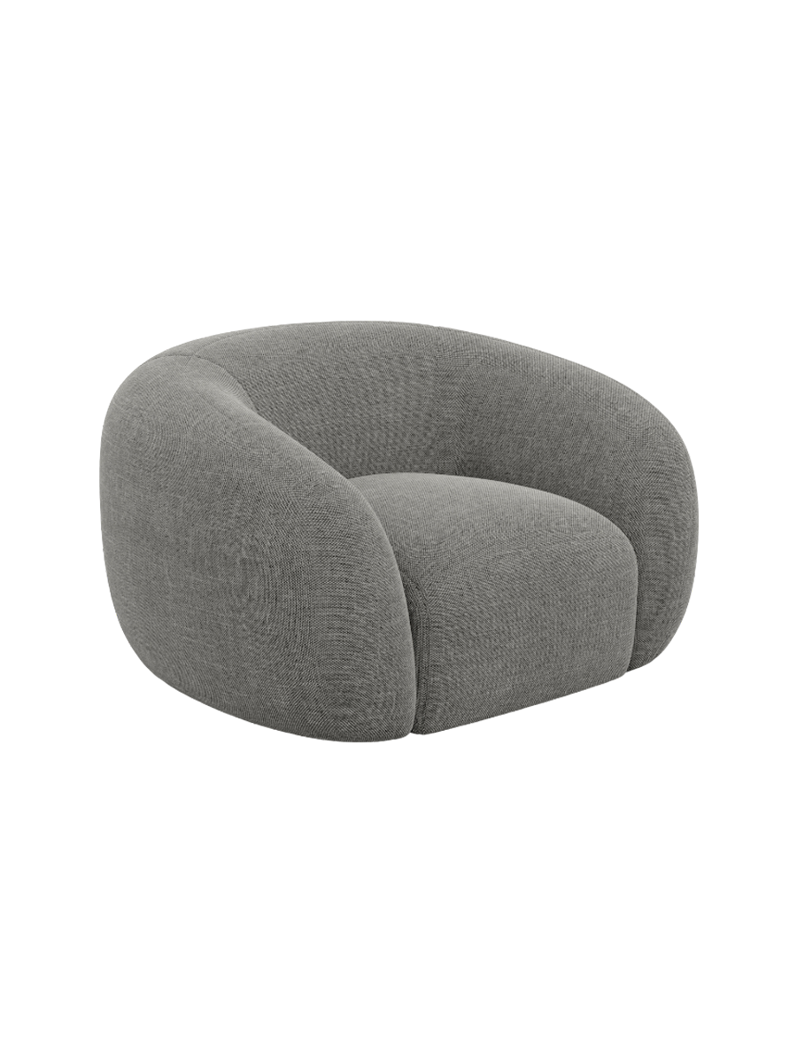 
Design Loungesessel „Serano“ mit Strukturstoff-Bezug - Strukturstoff Anthrazit