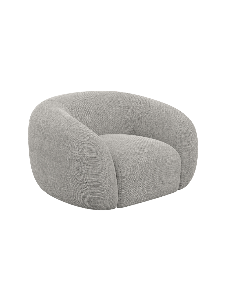 
Design Loungesessel „Serano“ mit Strukturstoff-Bezug - Strukturstoff Anthrazit