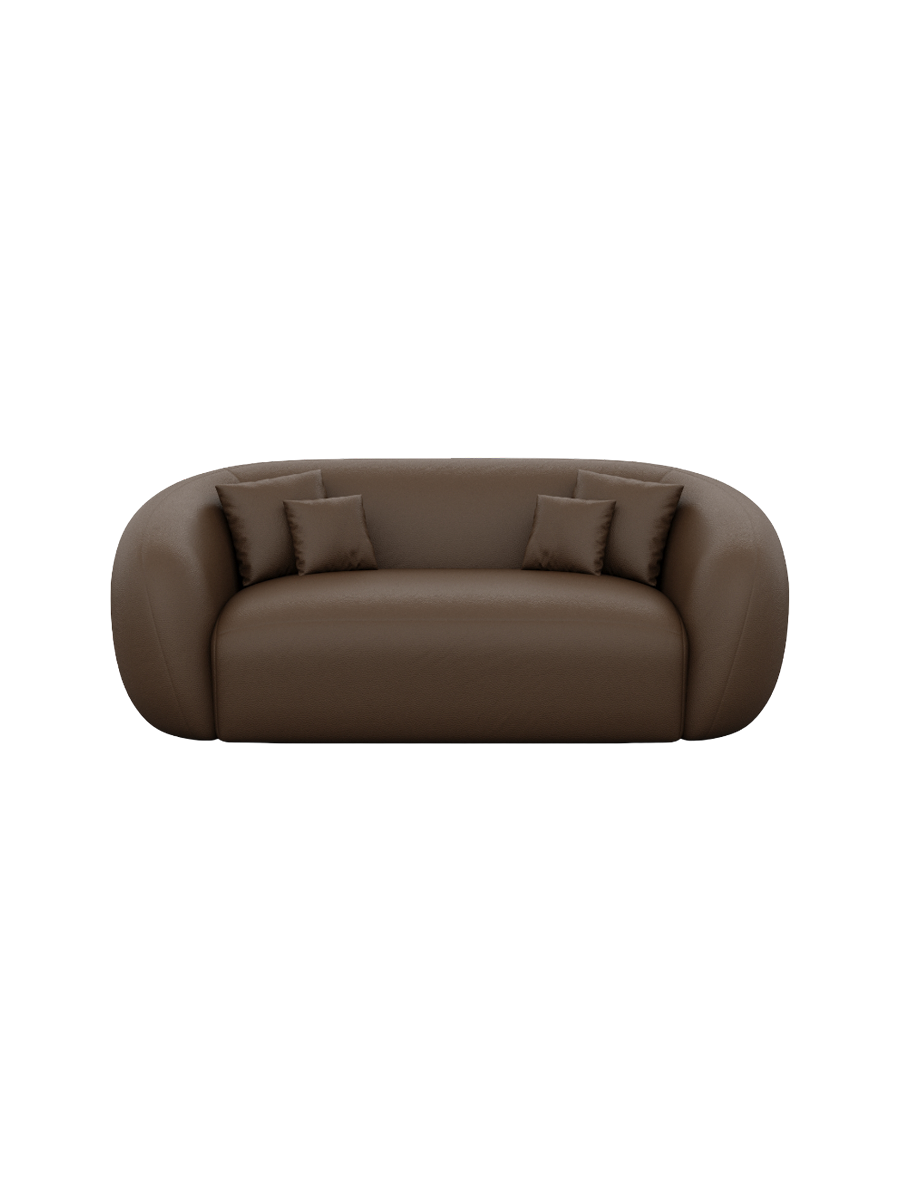 
2-Sitzer Design Echtleder Sofa „Serano“ - Echtleder Beige