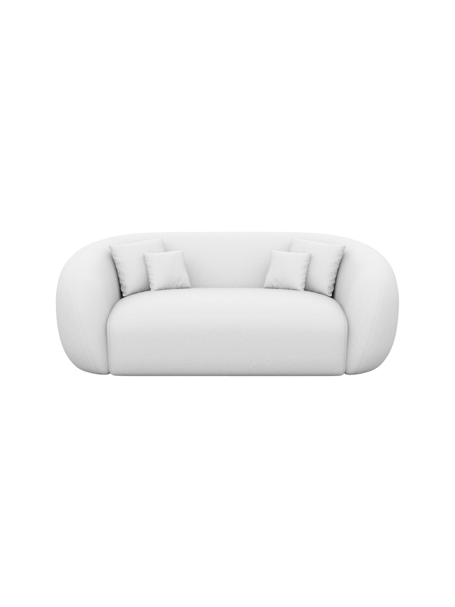 
2-Sitzer Design Echtleder Sofa „Serano“ - Echtleder Beige