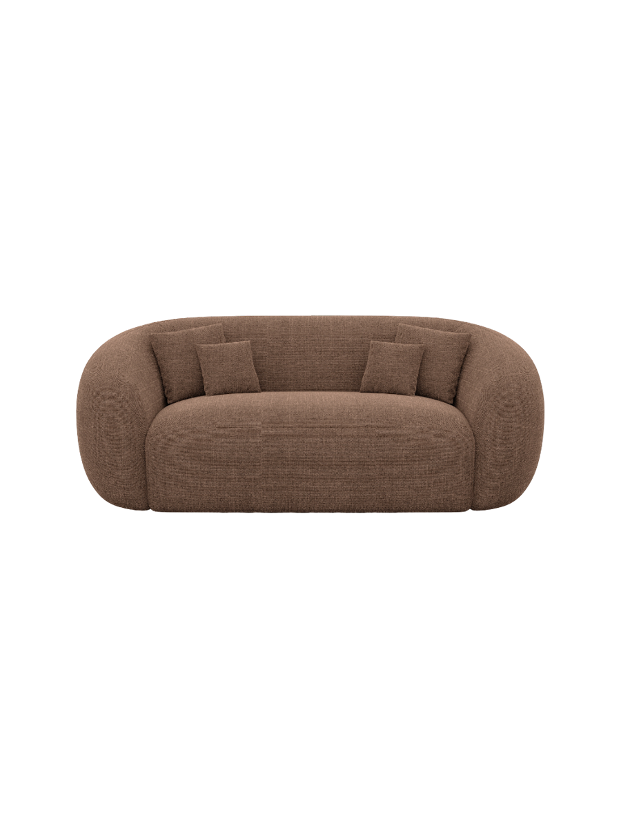 
2-Sitzer Design Sofa „Serano“ mit Strukturstoff-Bezug - Strukturstoff Anthrazit