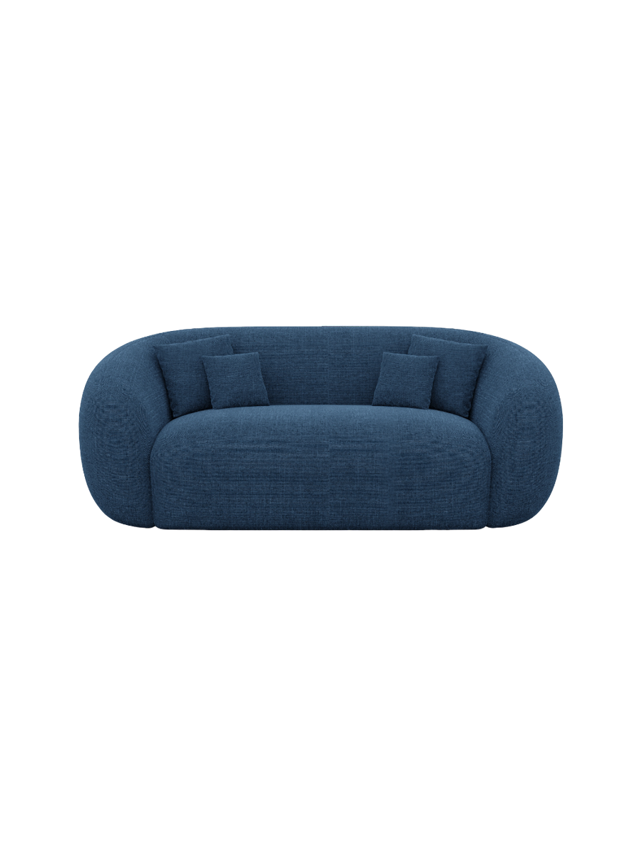 
2-Sitzer Design Sofa „Serano“ mit Strukturstoff-Bezug - Strukturstoff Anthrazit