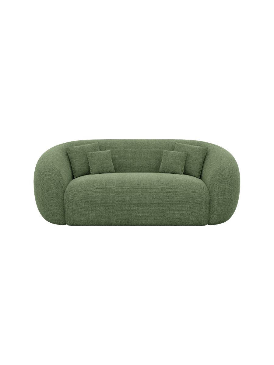 
2-Sitzer Design Sofa „Serano“ mit Strukturstoff-Bezug - Strukturstoff Anthrazit