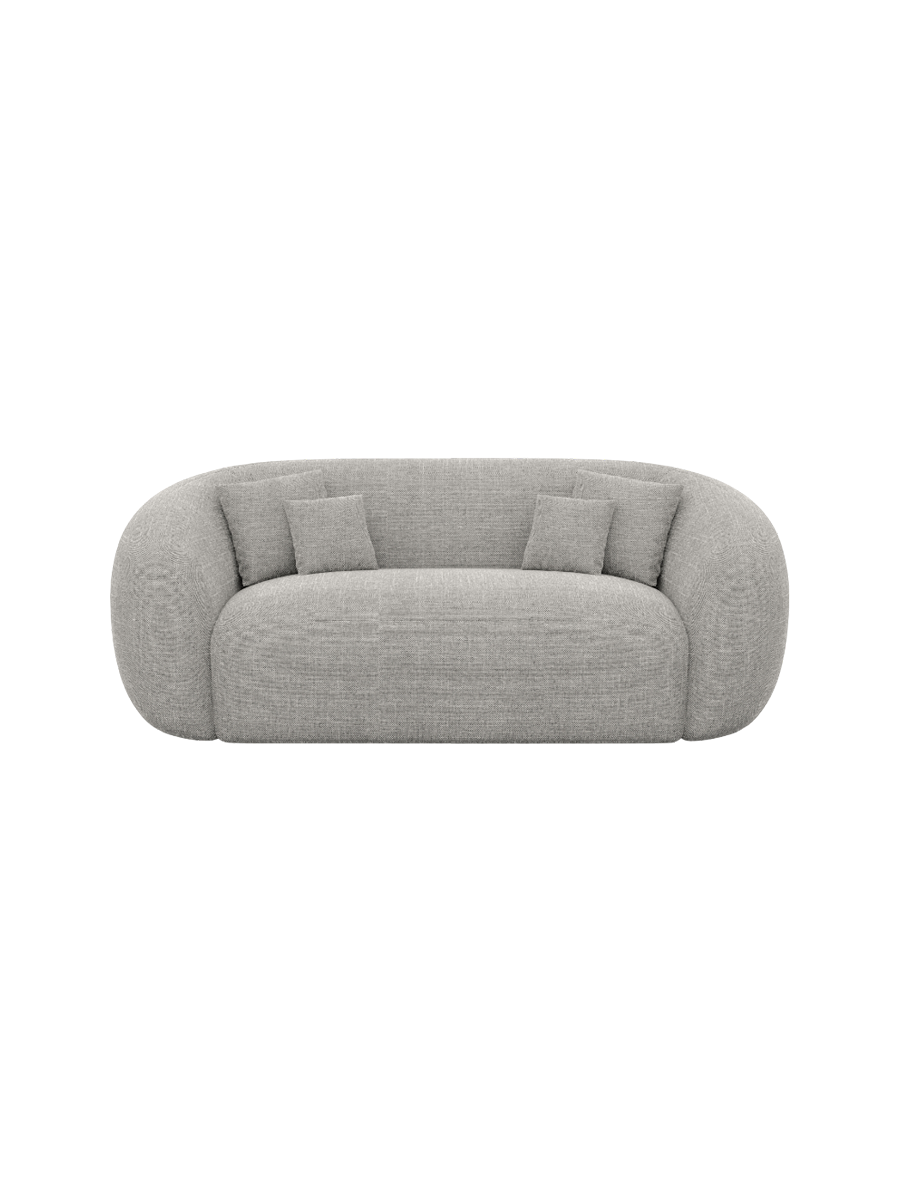
2-Sitzer Design Sofa „Serano“ mit Strukturstoff-Bezug - Strukturstoff Anthrazit