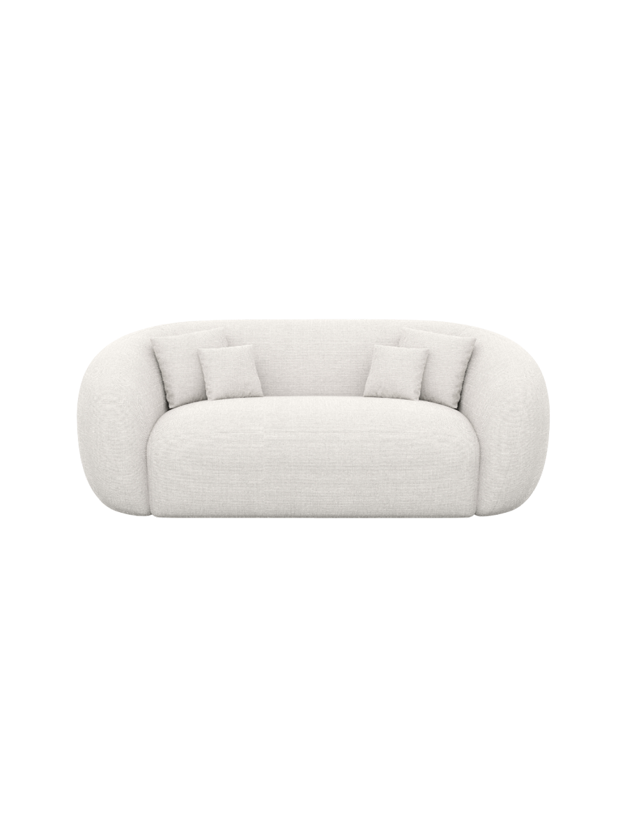 
2-Sitzer Design Sofa „Serano“ mit Strukturstoff-Bezug - Strukturstoff Anthrazit