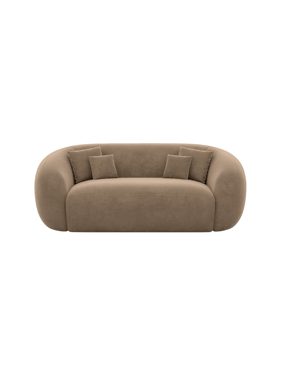
2-Sitzer Design Ecksofa „Serano“ mit Samtbezug - Samtbezug Königsblau