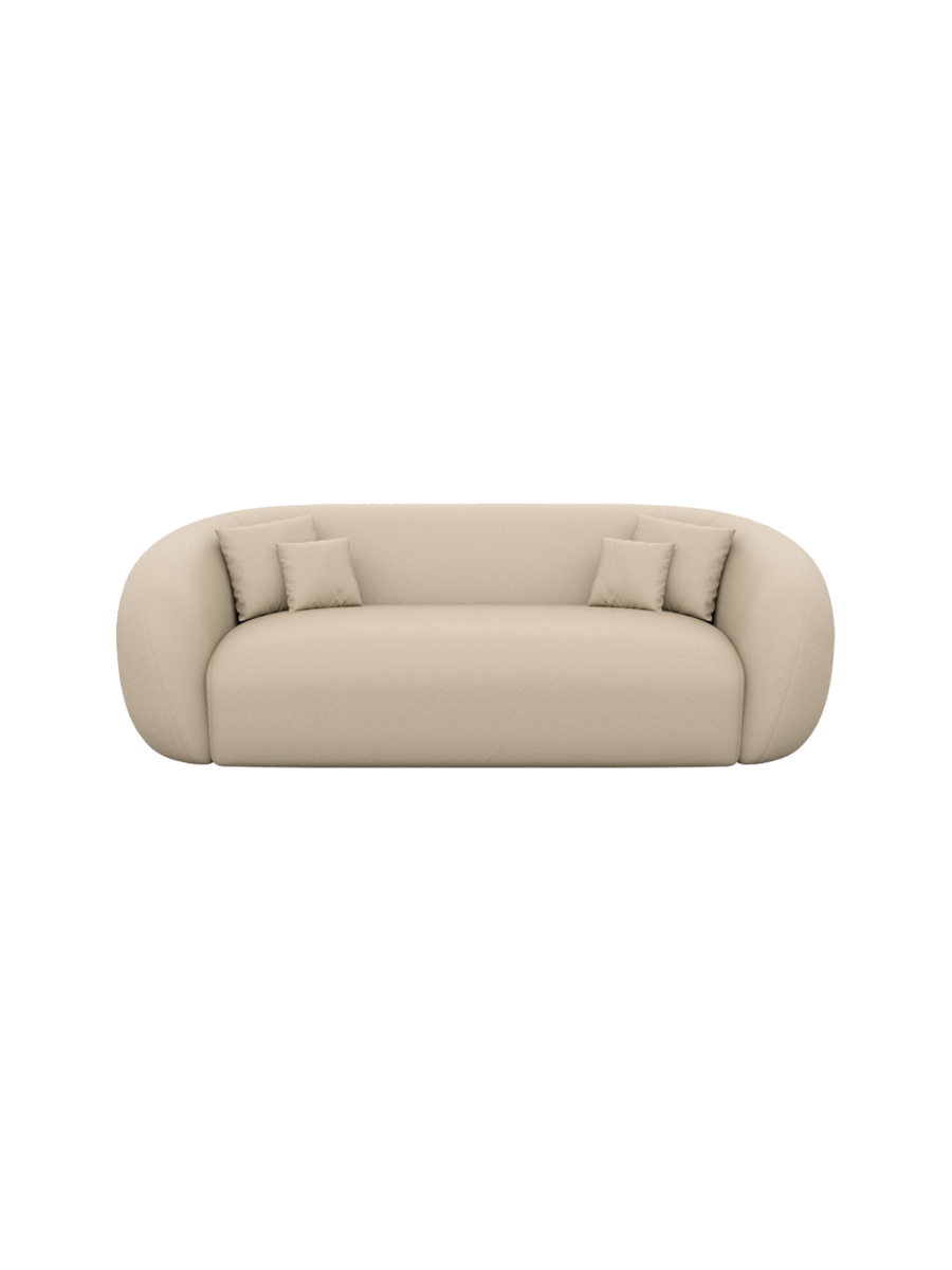 
3-Sitzer Design Echtleder Sofa „Serano“ - Echtleder Beige