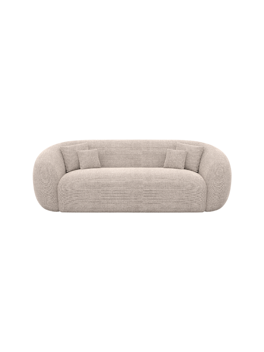 
3-Sitzer Design Sofa „Serano“ mit Strukturstoff-Bezug - Strukturstoff Anthrazit