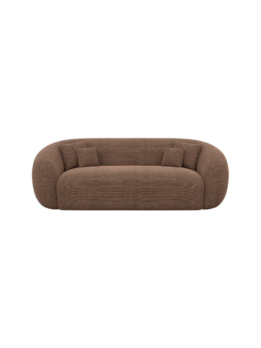 
3-Sitzer Design Sofa „Serano“ mit Strukturstoff-Bezug - Strukturstoff Anthrazit