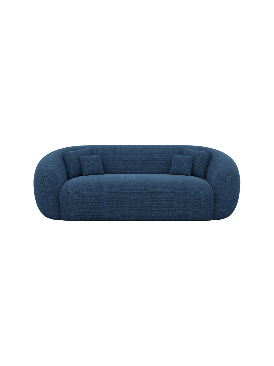 
3-Sitzer Design Sofa „Serano“ mit Strukturstoff-Bezug - Strukturstoff Anthrazit
