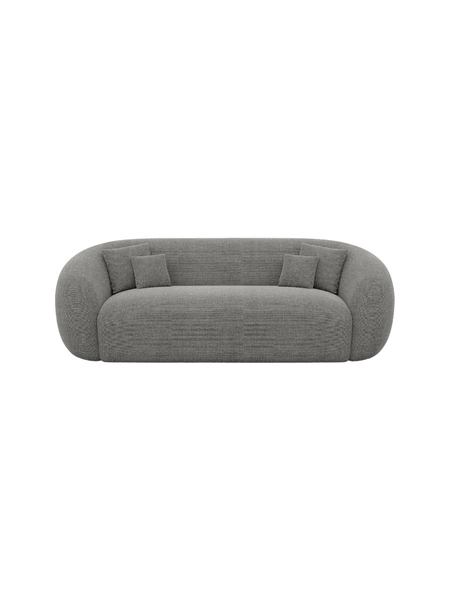 
3-Sitzer Design Sofa „Serano“ mit Strukturstoff-Bezug - Strukturstoff Anthrazit