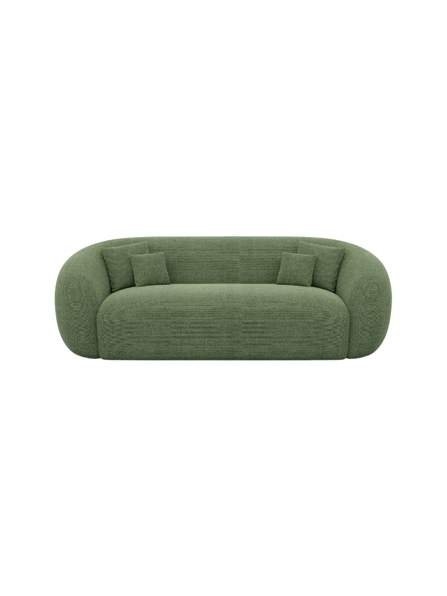 
3-Sitzer Design Sofa „Serano“ mit Strukturstoff-Bezug - Strukturstoff Anthrazit