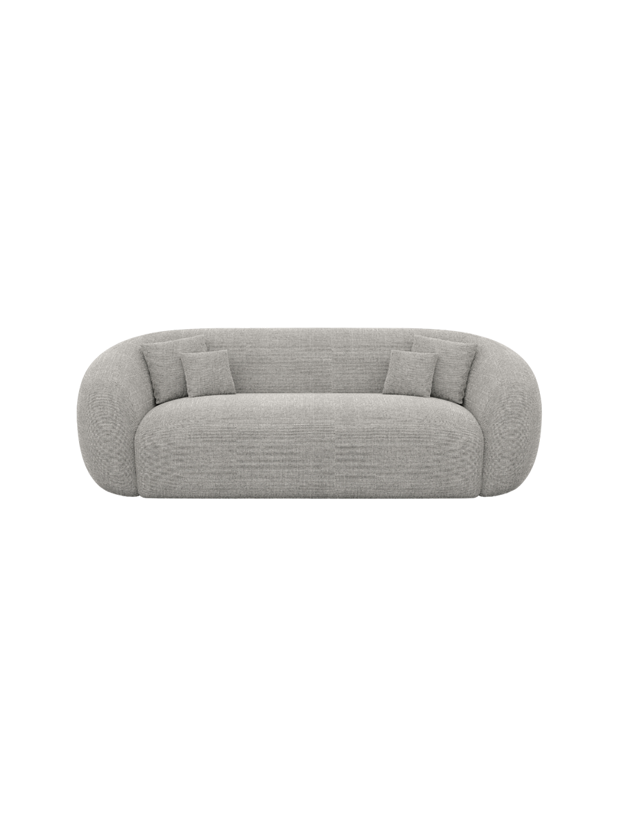 
3-Sitzer Design Sofa „Serano“ mit Strukturstoff-Bezug - Strukturstoff Anthrazit