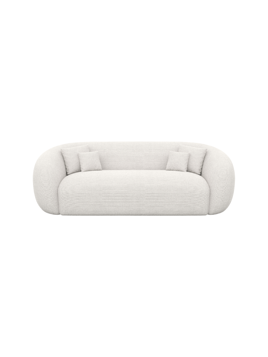 
3-Sitzer Design Sofa „Serano“ mit Strukturstoff-Bezug - Strukturstoff Anthrazit