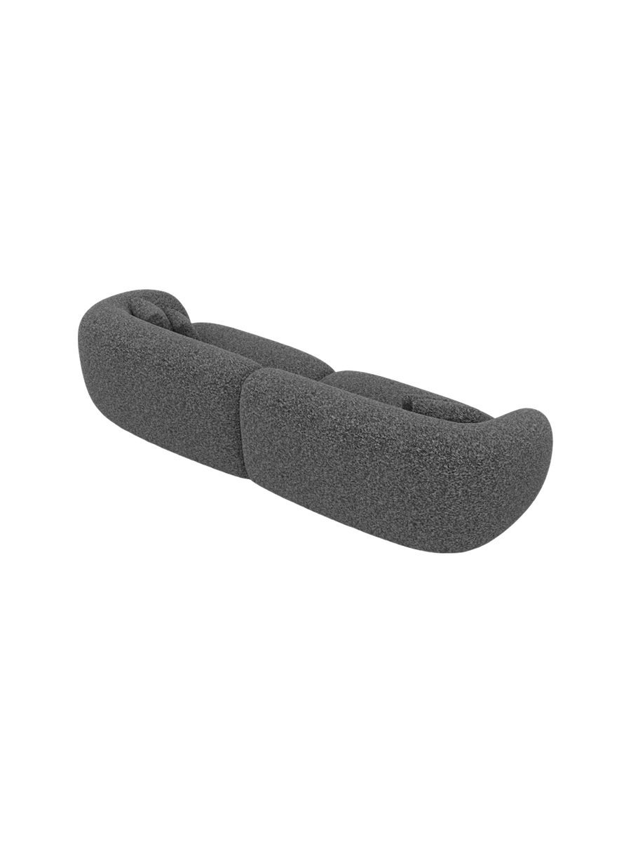 
4-Sitzer Design Sofa „Serano“ mit Bouclé-Bezug - Bouclé Graphit
