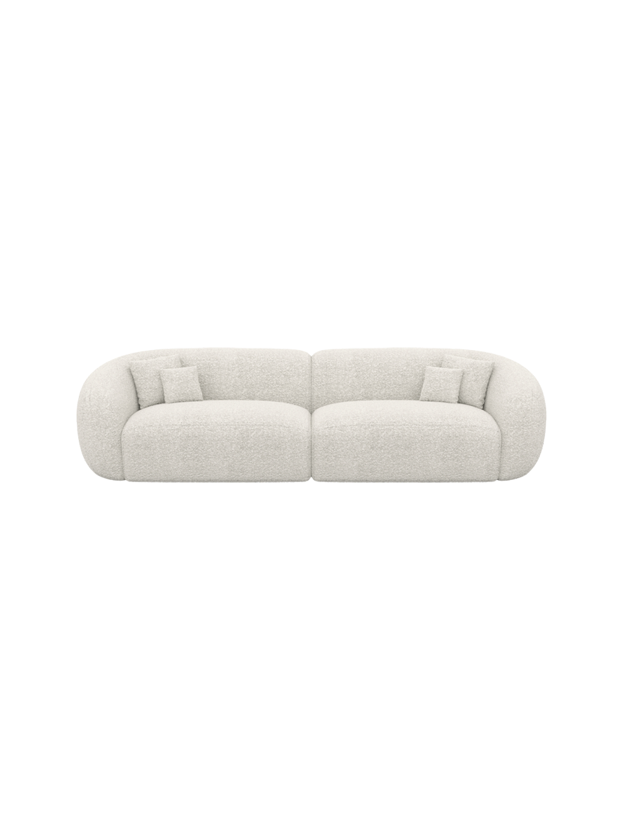 
4-Sitzer Design Sofa „Serano“ mit Bouclé-Bezug - Bouclé Graphit