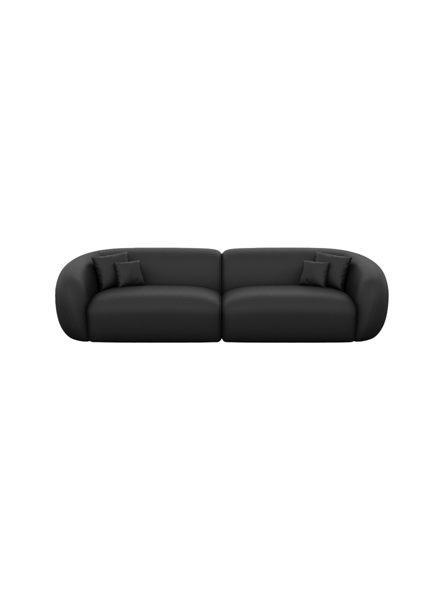 
4-Sitzer Design Echtleder Sofa „Serano“ - Echtleder Beige