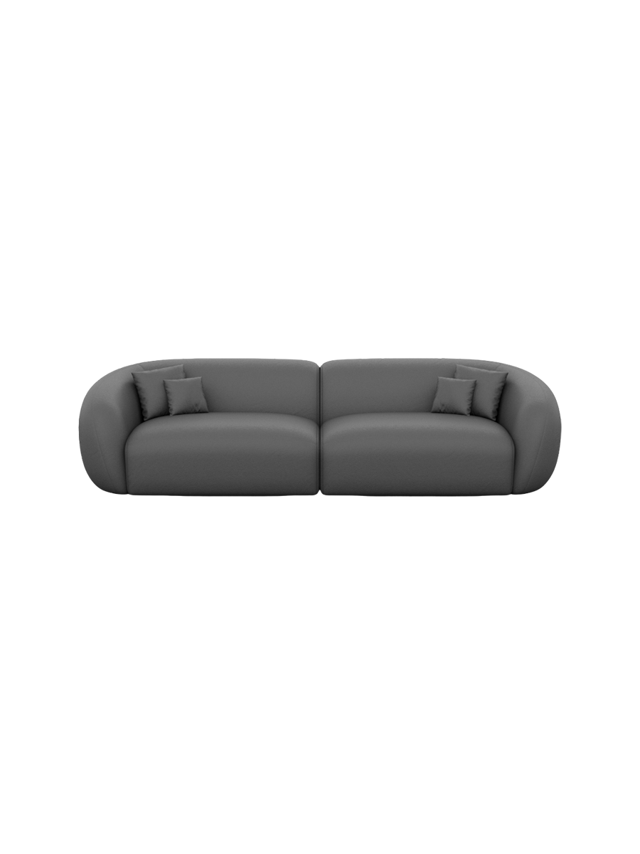 
4-Sitzer Design Echtleder Sofa „Serano“ - Echtleder Beige