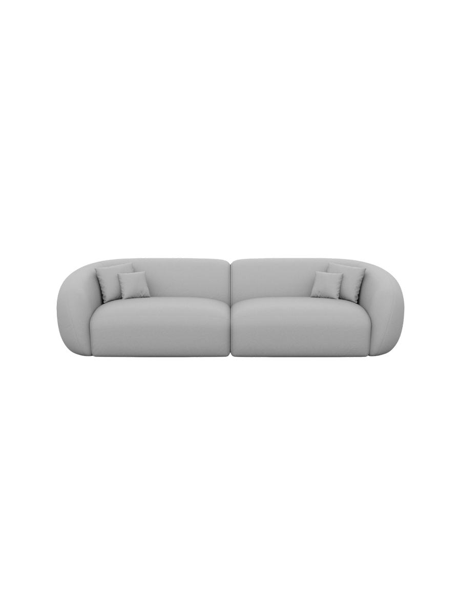 
4-Sitzer Design Echtleder Sofa „Serano“ - Echtleder Beige