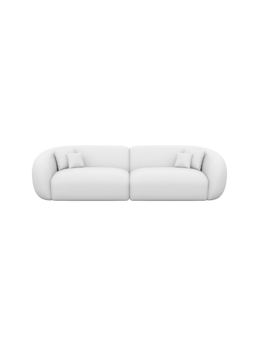 
4-Sitzer Design Echtleder Sofa „Serano“ - Echtleder Beige
