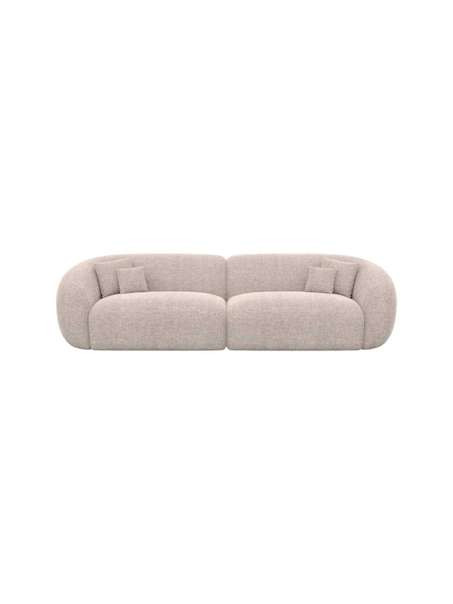
4-Sitzer Design Sofa „Serano“ mit Strukturstoff-Bezug - Strukturstoff Anthrazit