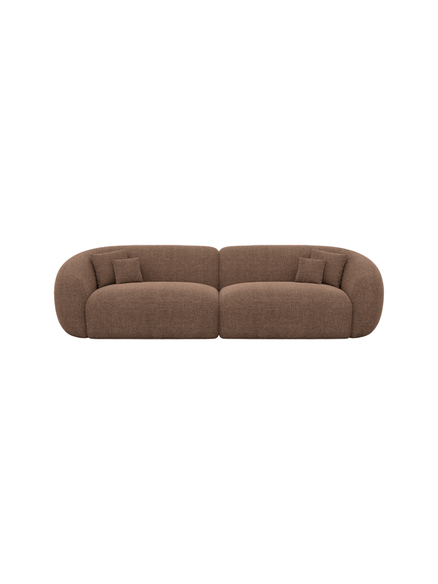 
4-Sitzer Design Sofa „Serano“ mit Strukturstoff-Bezug - Strukturstoff Anthrazit